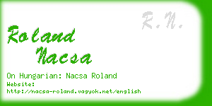 roland nacsa business card